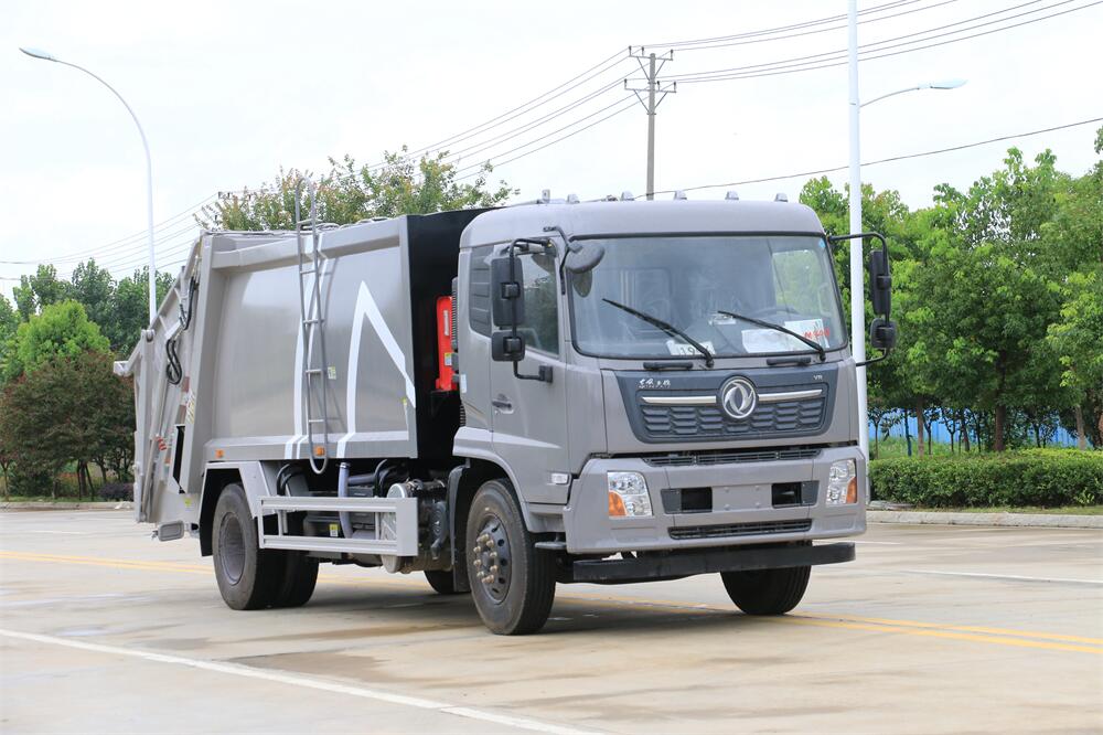 14方北京牌壓縮垃圾車-東風(fēng)天錦可上北京牌14方壓縮式垃圾車廠家價格