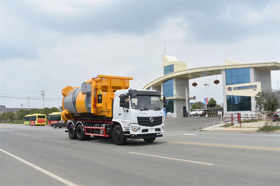 18-20噸勾臂垃圾車-東風(fēng)D3大型套臂18-20噸方勾臂式垃圾車